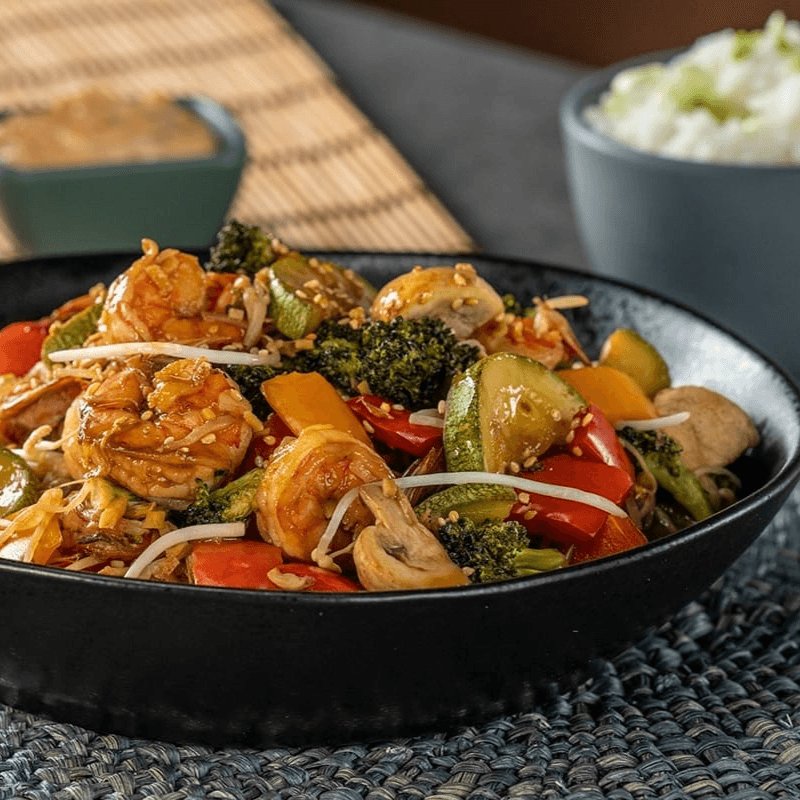 Teppanyaki de Camarón