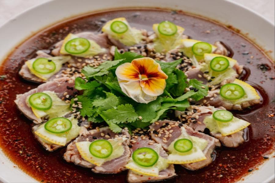 SASHIMI DE JUREL SELLADO