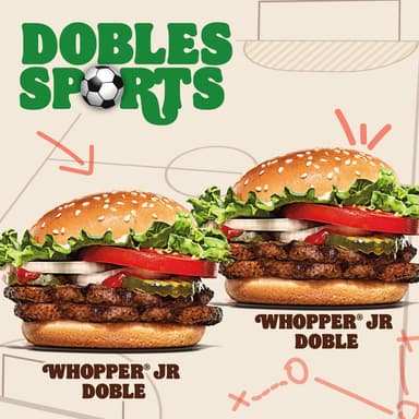 Whopper Jr Doble + Whopper Jr Doble