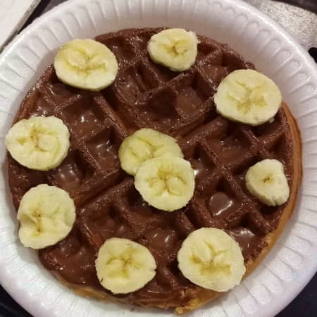 Waffle de NUTELLA - Plátano