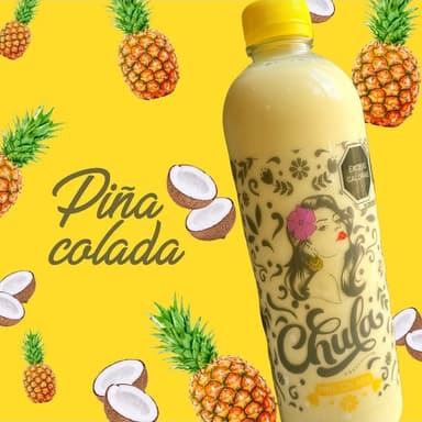 Agua Fresca de la Chula Sabor Piña Colada