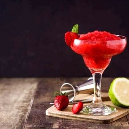 Margarita frutos rojos sin alcohol