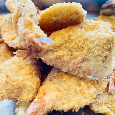 Camarones con Arroz o Tallarines