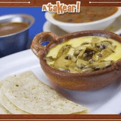 Queso Con Champiñones