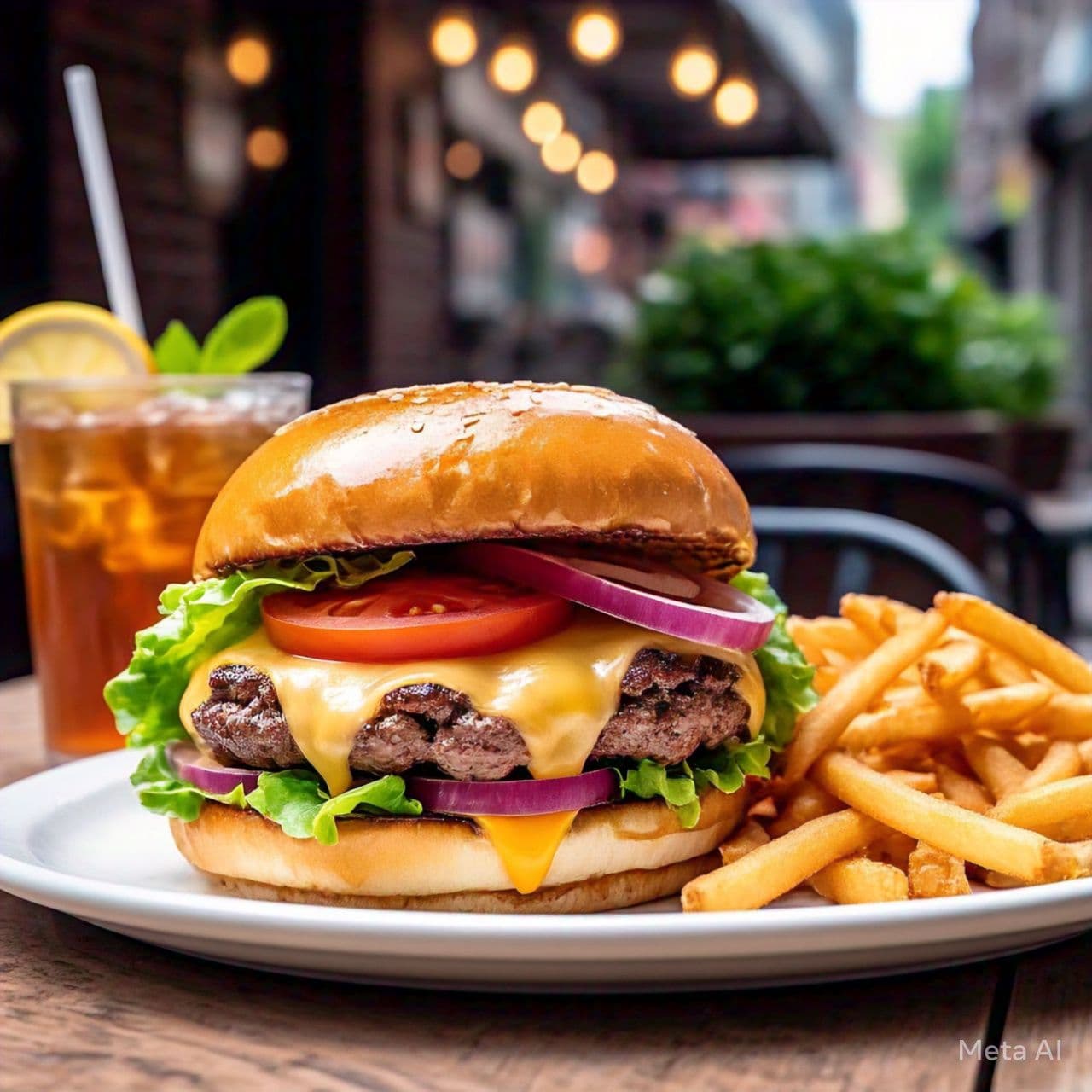 Hamburguesa con Papas