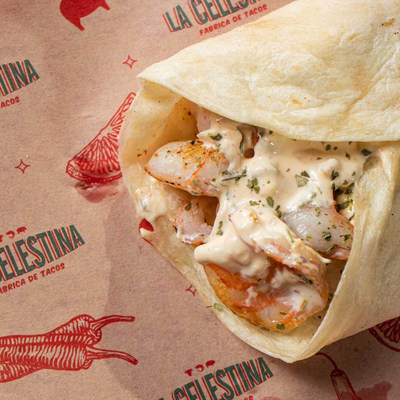 Burrito Camarón a la Mostaza