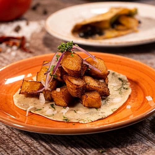 Taco de carnitas de pescado