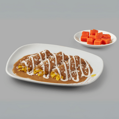 Enfrijoladas de Huevo
