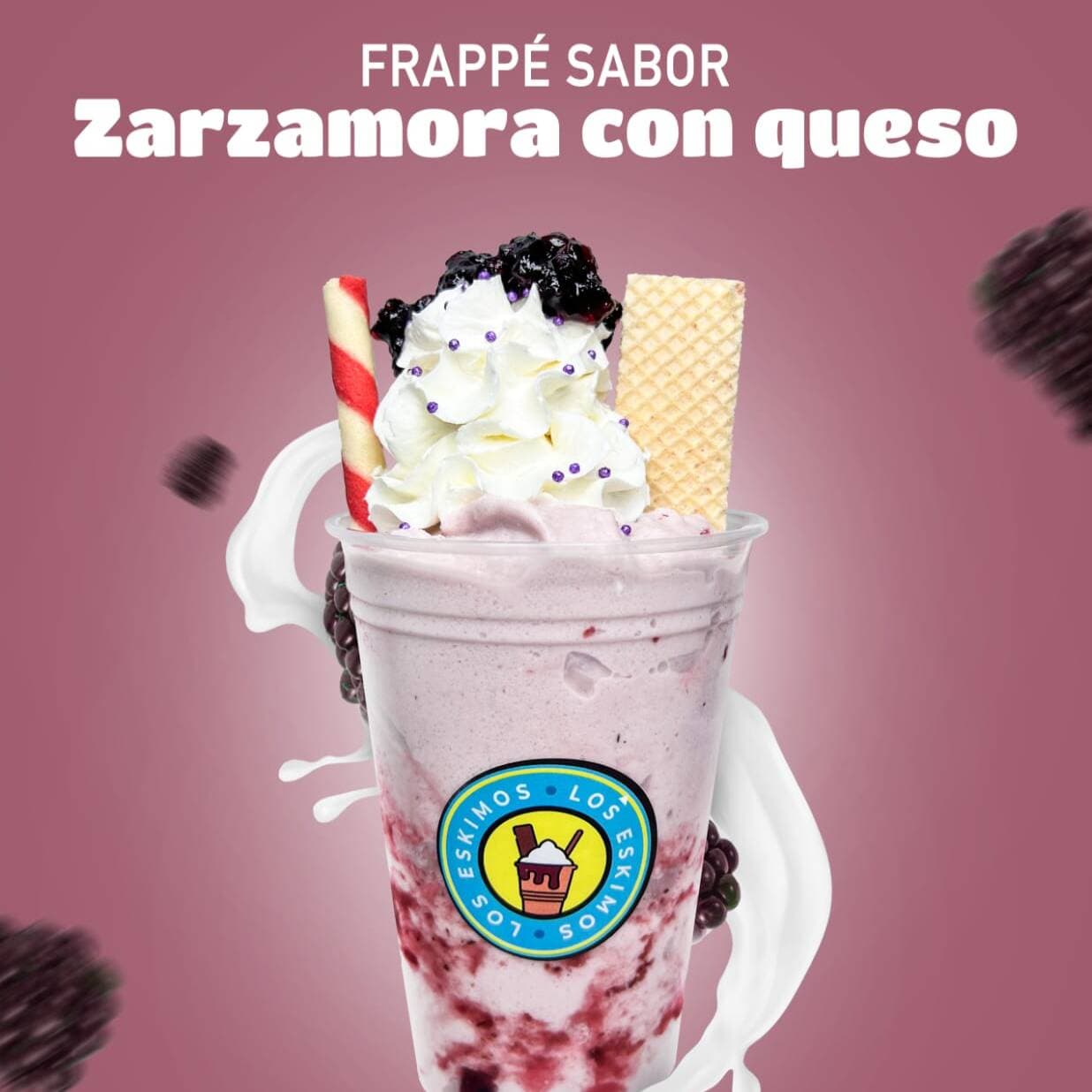 Frappé de Zarzamora con Queso