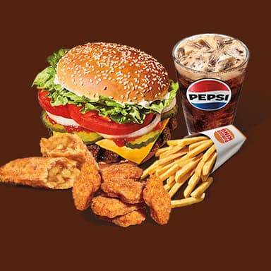 Combo Whopper + Pay o 6 Nuggets Gratis