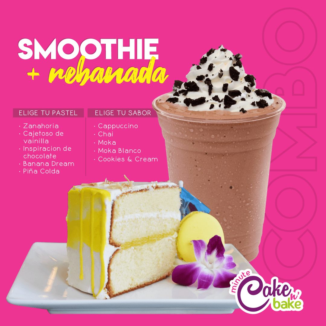 Combo Rebanada con Smoothie