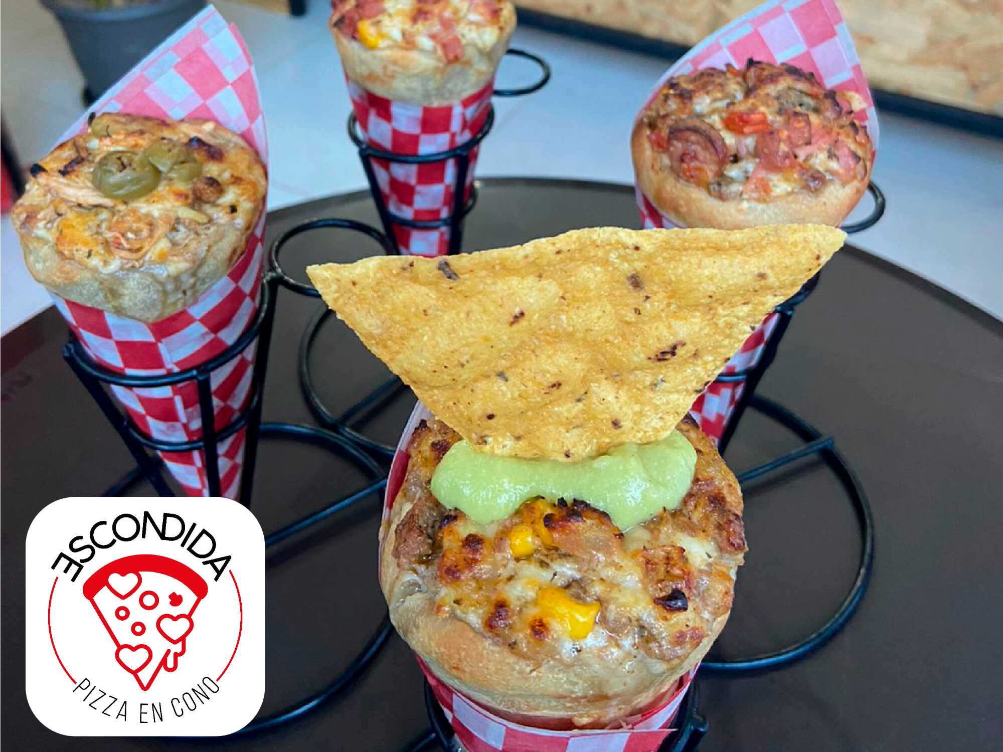 Escondida Pizza en Cono