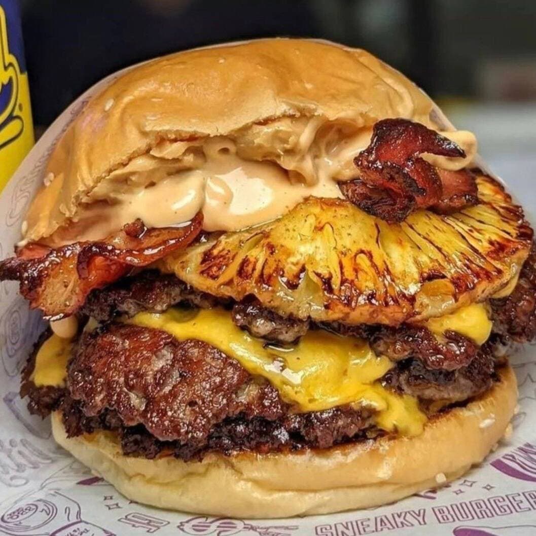 Hamburguesa Doble Hawai (400 g de carne)