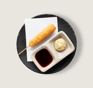 Kushiage de Queso