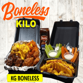 Kilo Boneless (pueden ser 4 Salsas) Postre gratis