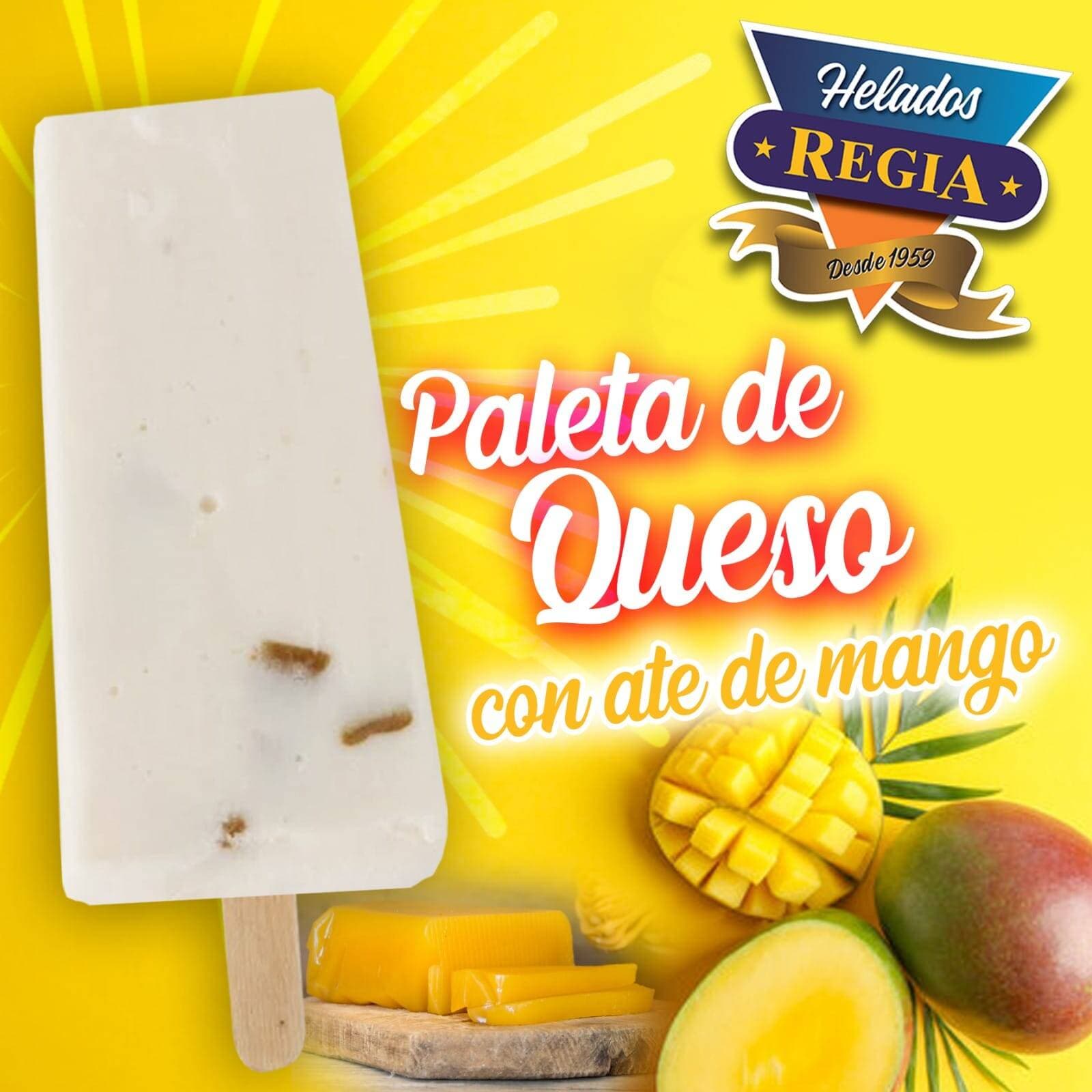 Paleta Crema Queso con Ate de Mango