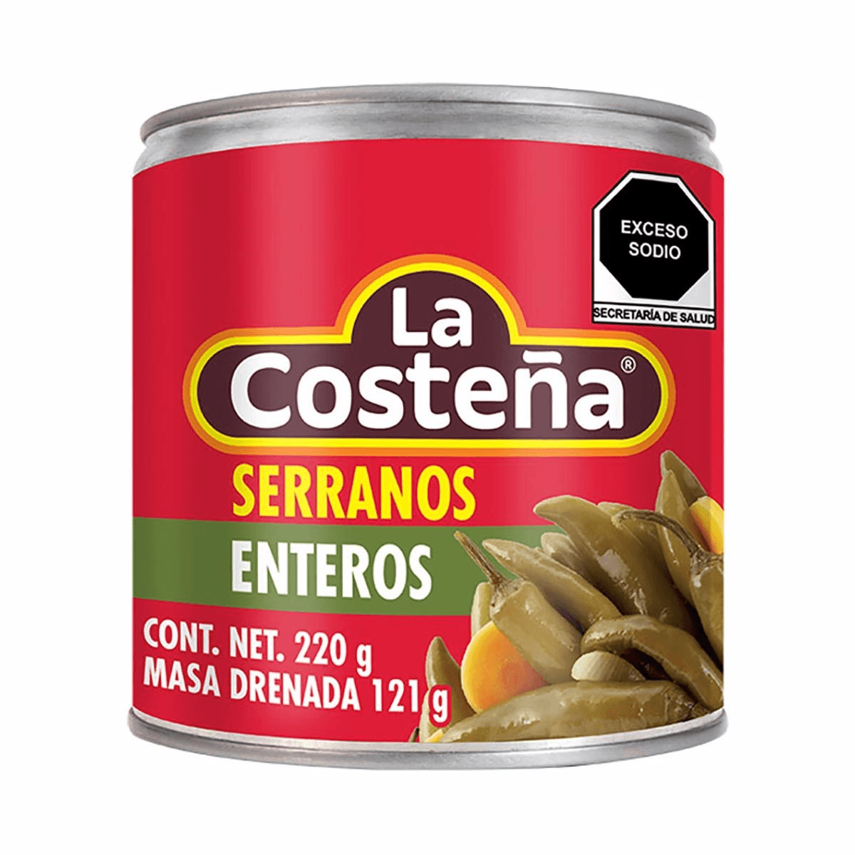 CHILES SERRANOS LA COSTEÑA 380 GR