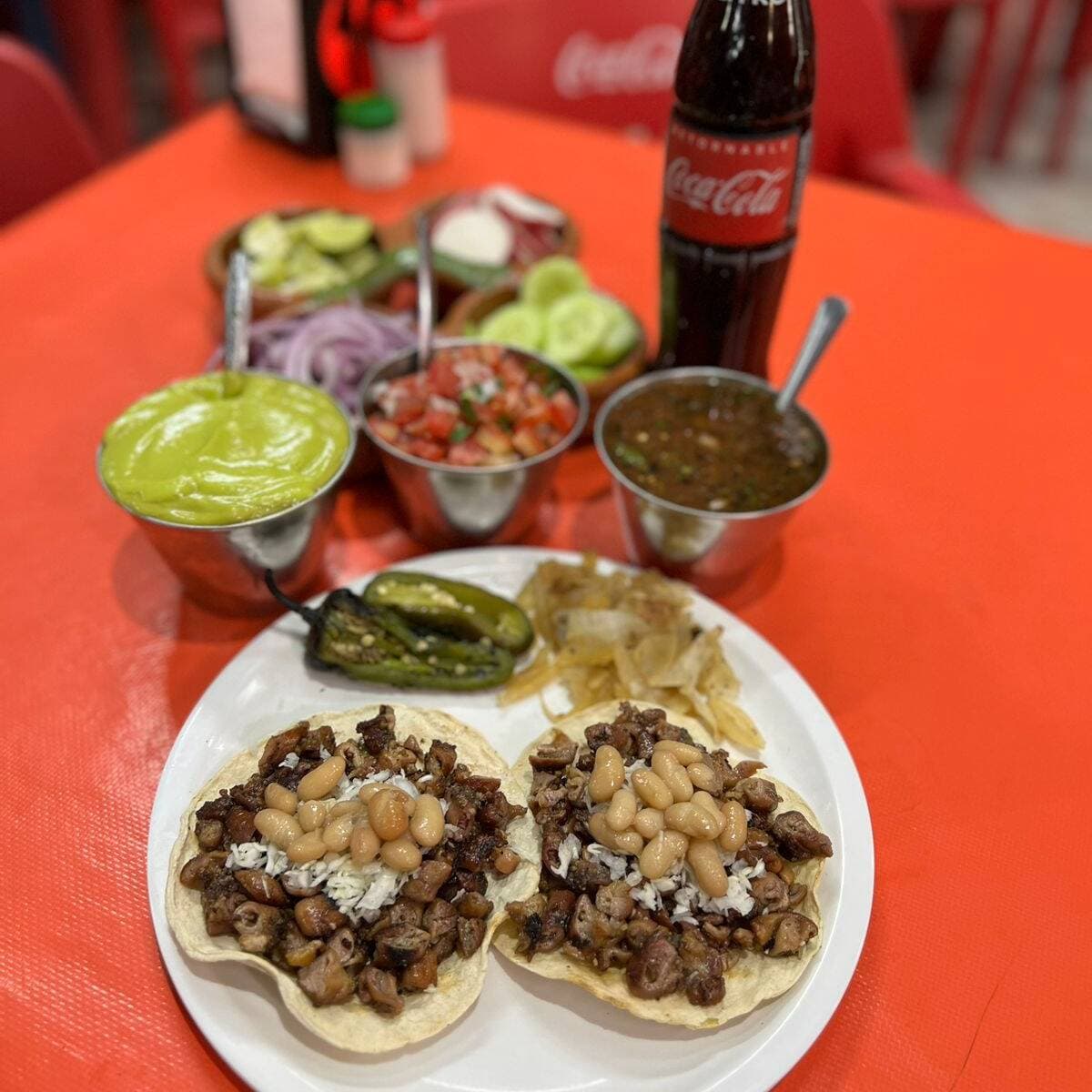 Taco Dorado con Tripa