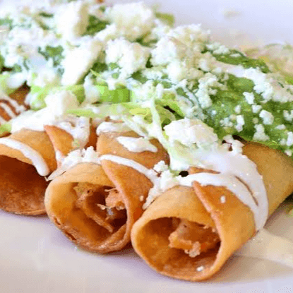 TACOS DORADOS DE QUESO