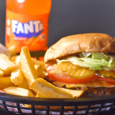 Hamburguesa + Papas a la Francesa