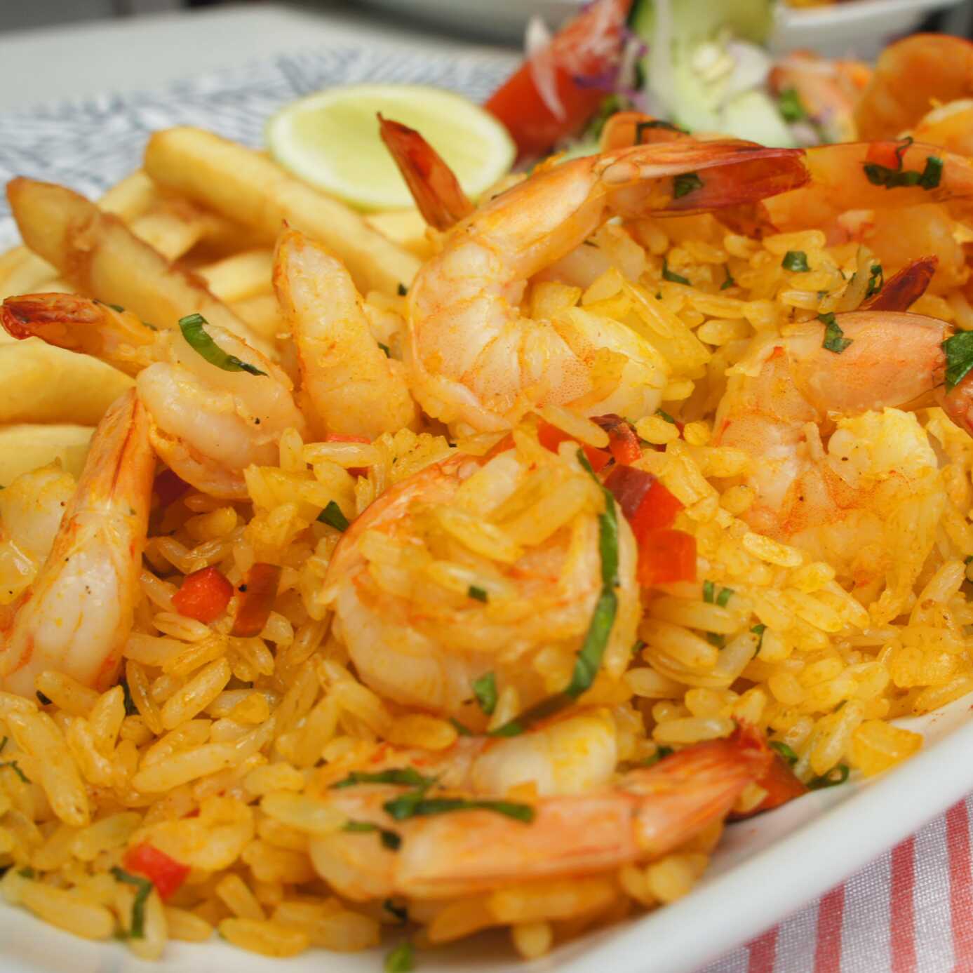Camarones con Arroz