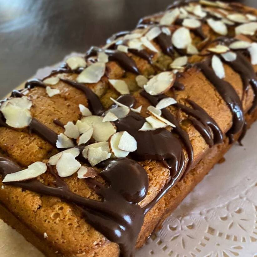Panqué de Plátano con Chocolate