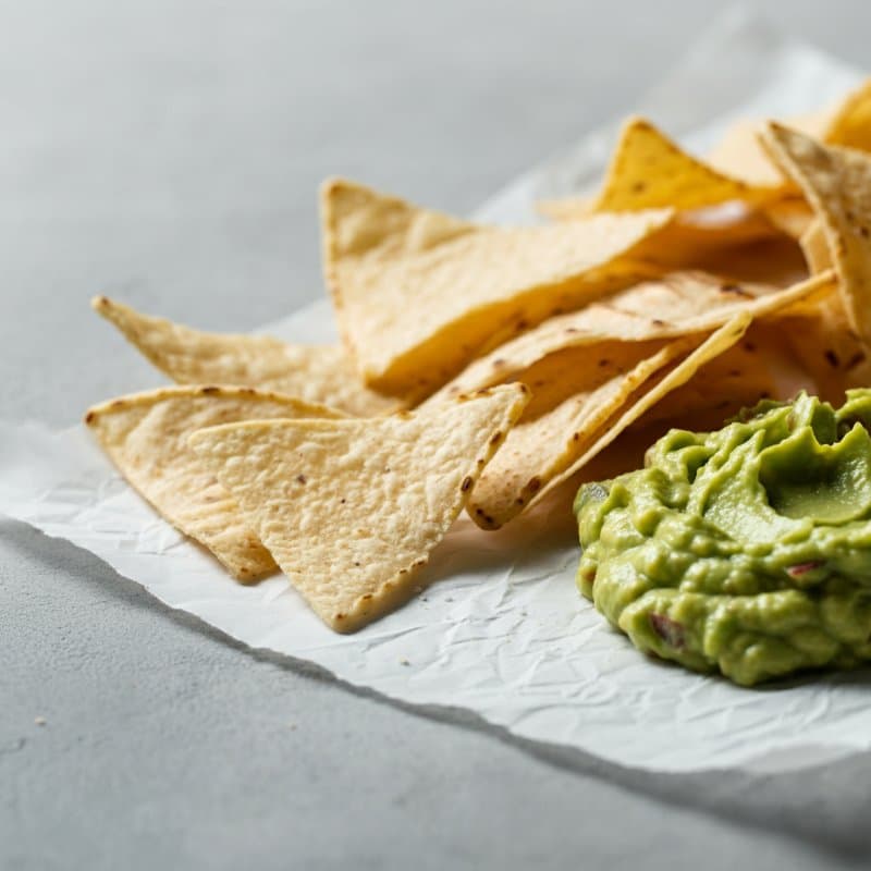 Totopos con Guacamole