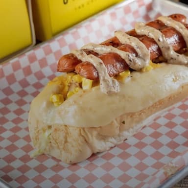 2 x 1 perro porki + 2 papas Copiar