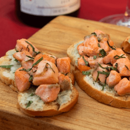 Bruschettas de Salmón