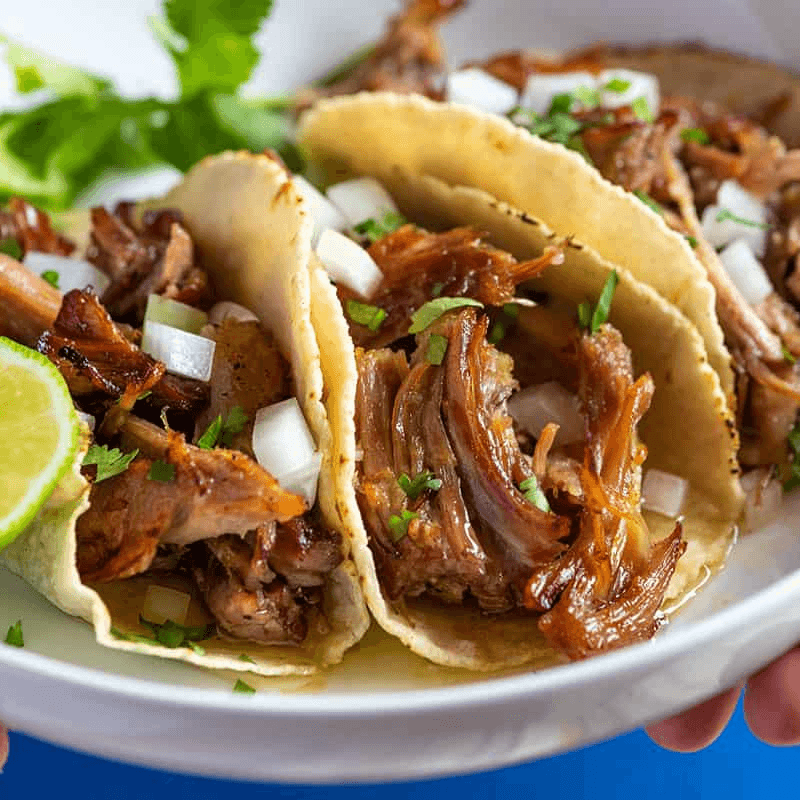 3 Tacos de Carnitas Surtido + Agua Fresca