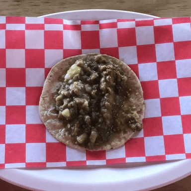 Taco de Picadillo Verde