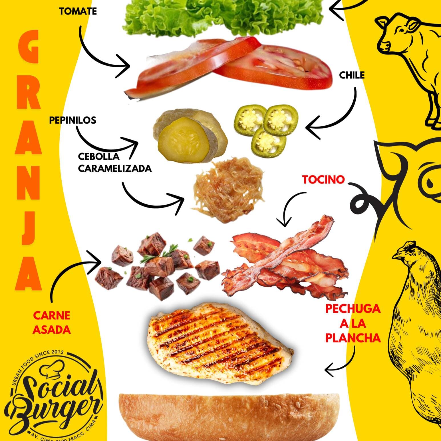 Hamburguesa La Granja