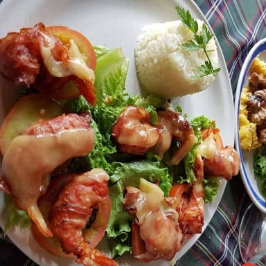 Camarones a la Tocineta