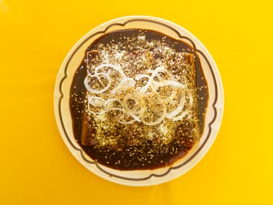 1 Enchiladas de Mole + 1 Agua de Jamaica