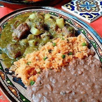 Milanesa de Cerdo con Papa en Salsa Verde