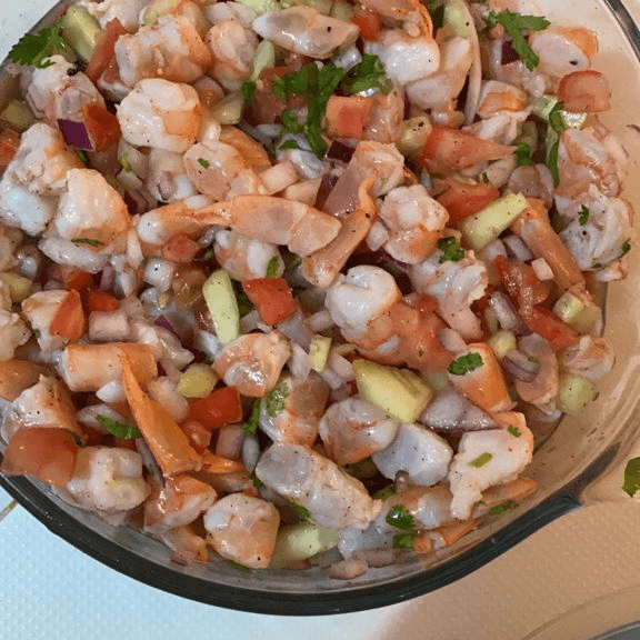 Medio Litro de Ceviche de Camarón