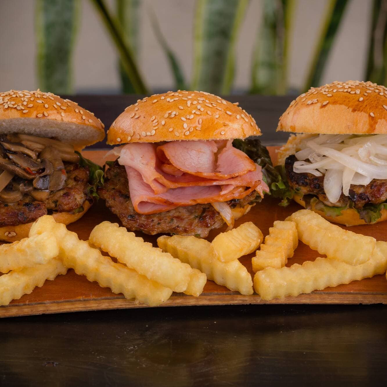 Trio Mini Hamburguesas
