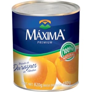 DURAZNO MAXIMA PREMIUM EN MITADES 820 G