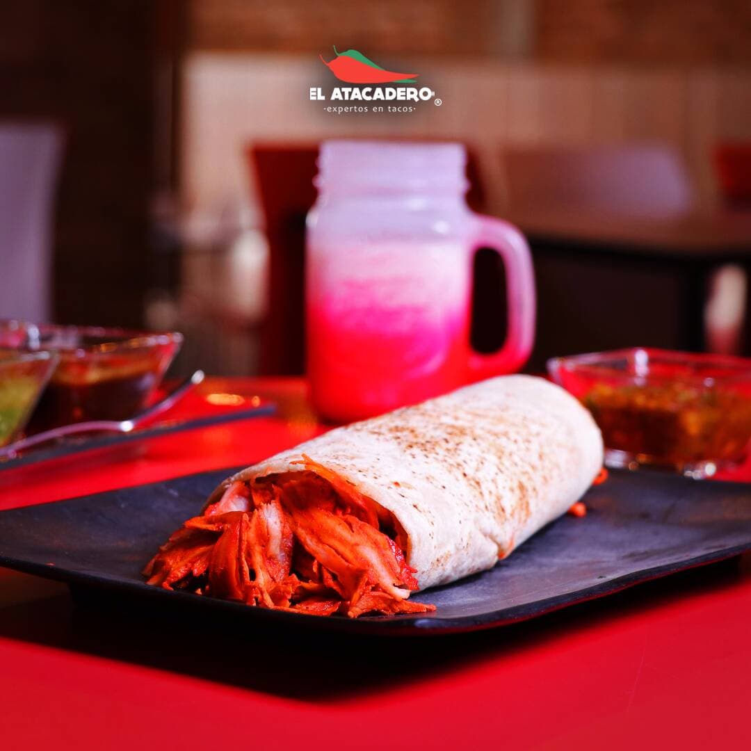 Taco de Pastor en Pan Árabe con Queso