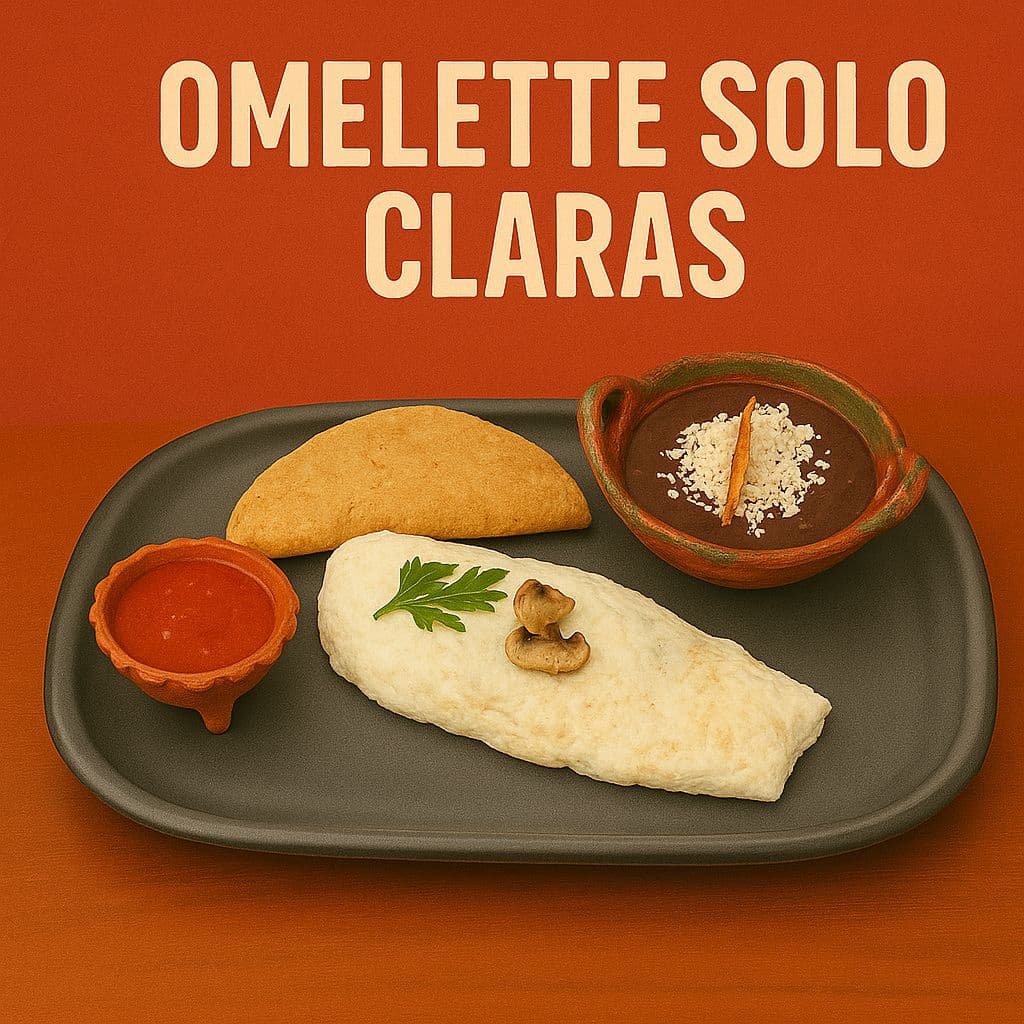 Omelette Solo Claras de 1 Ingrediente