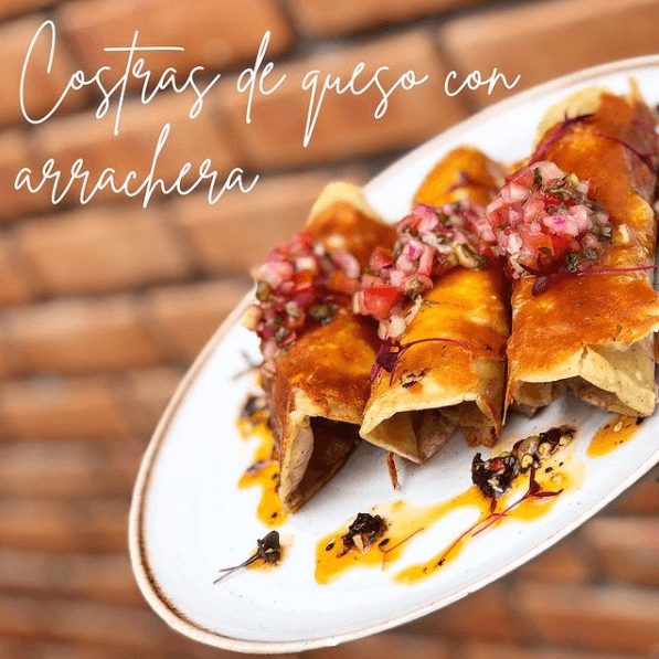 Costras De Queso Con Arrachera (3 PZS)