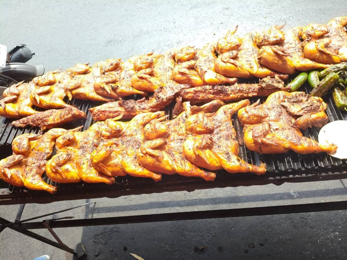 POLLO Y CORTES DE CARNE AL CARBON