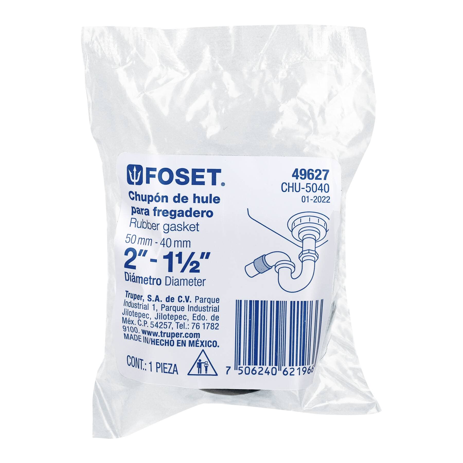 ADAPTADOR CESPOL 2X1-1/2 P/CONEX FREGADERO