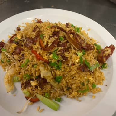 Arroz Frito con Chorizo