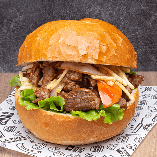 Sángüich de Lomo Saltado
