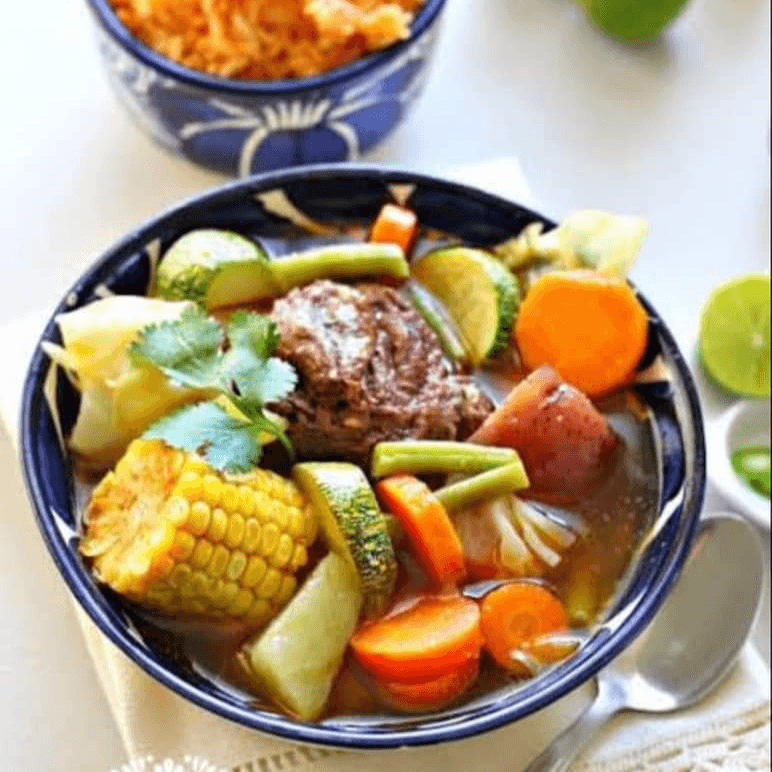 1/2 CALDO DE RES