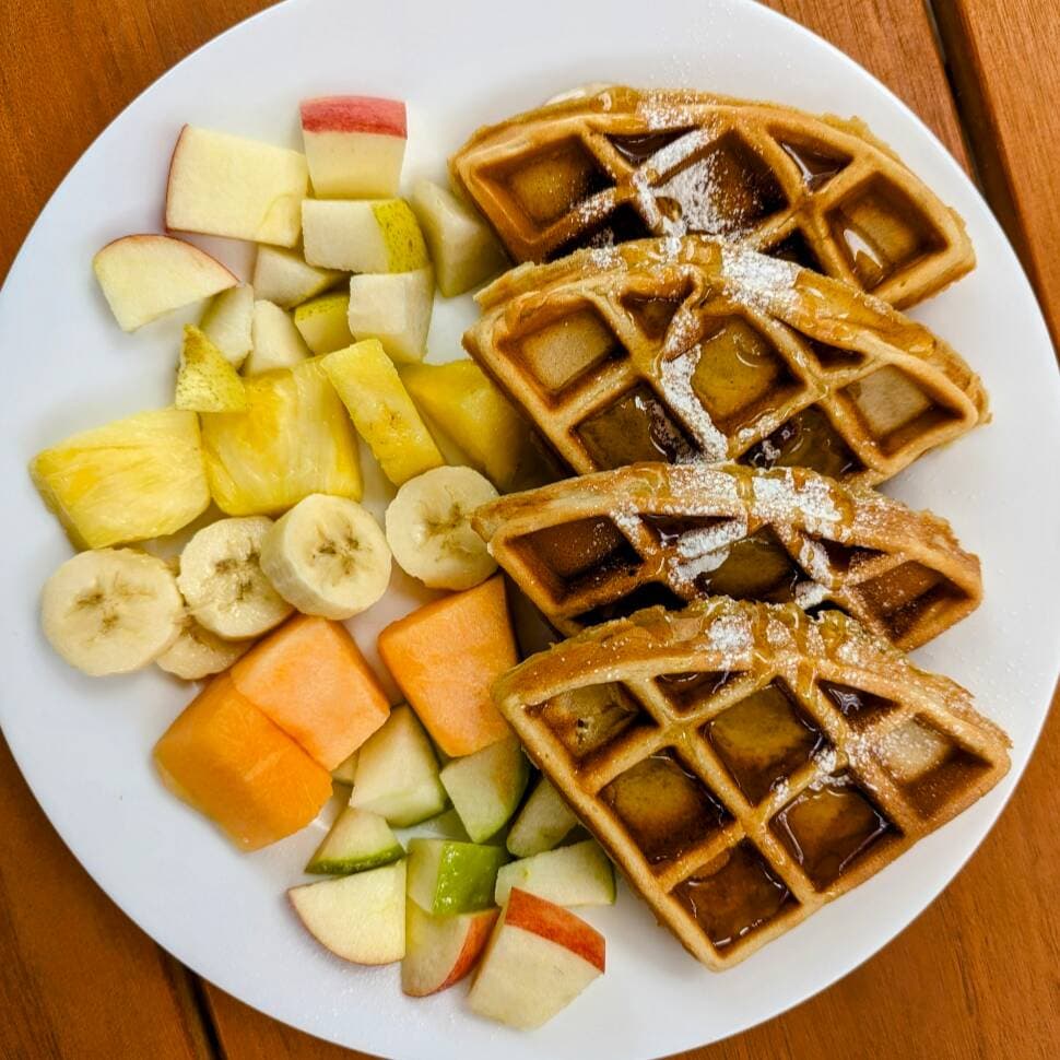 Waffle con Fruta
