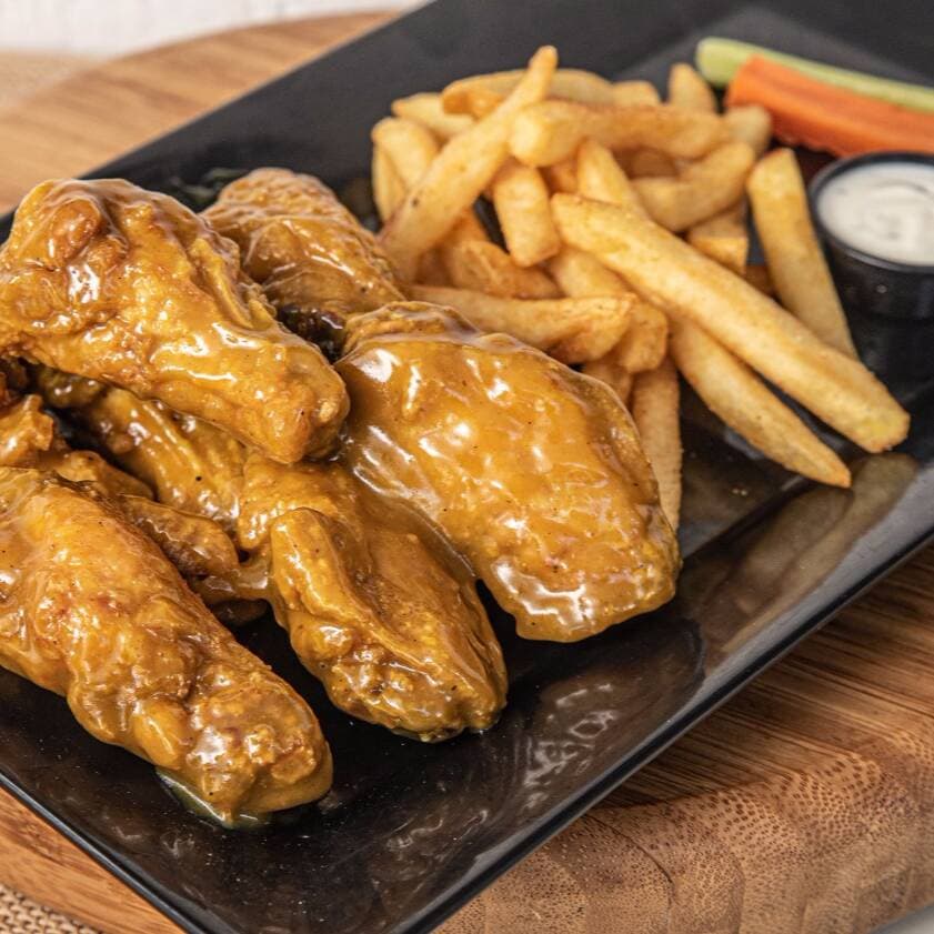 Wings x8 + Papas