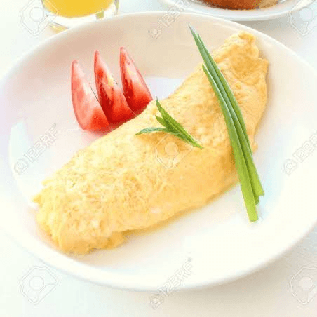 OMOLETTE CON QUESO. +2 PANES