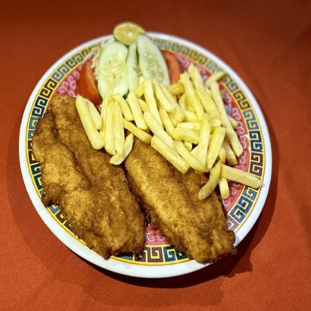 99-Filete de Pescado con Mantequilla de Ajo